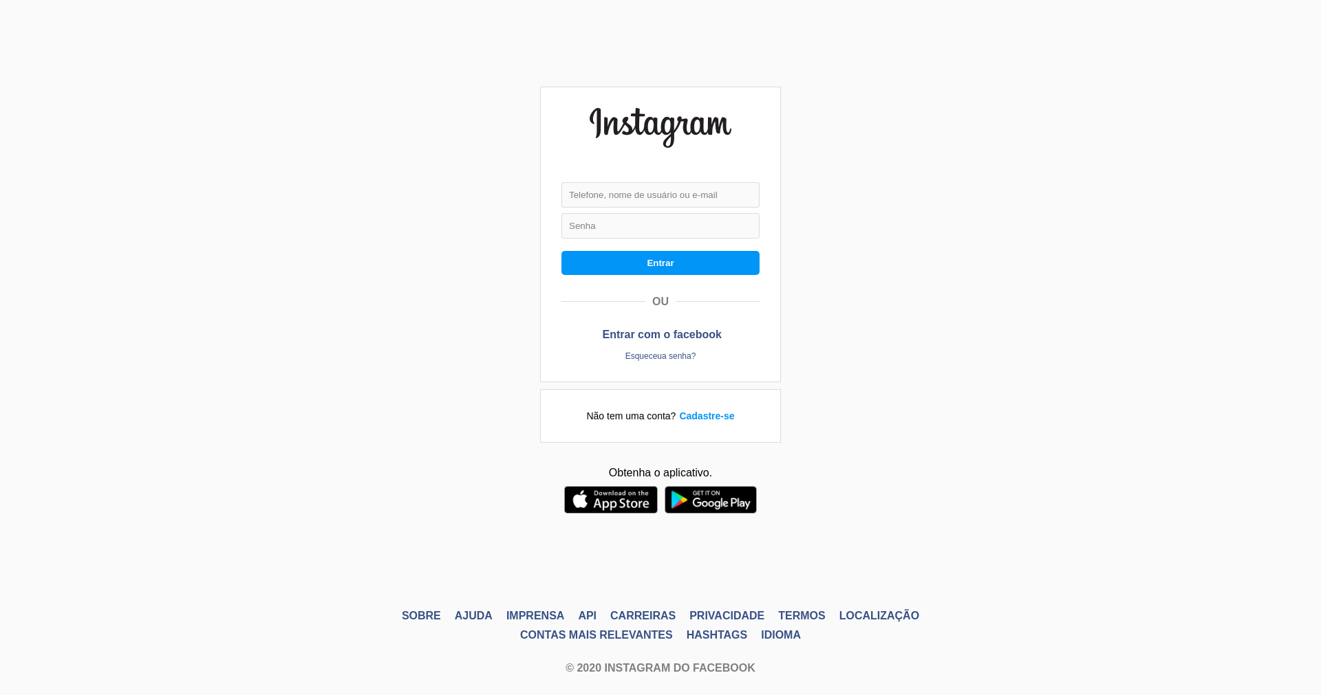 Instagram-log-in-page
