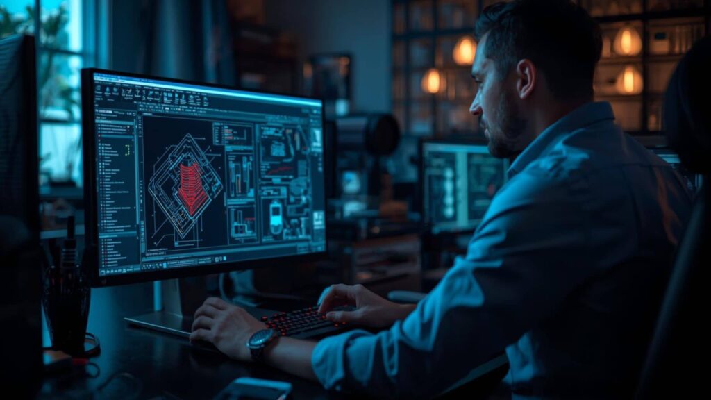 অটোক্যাড কী কাজে লাগে? AutoCAD-এ ২ডি-৩ডি ডিজাইন, আর্কিটেকচারাল ও মেকানিক্যাল ড্রয়িং করছেন প্রফেশনাল ডিজাইনার। Dusra Soft এর অটোক্যাড ট্রেনিং সেন্টার ঢাকা
